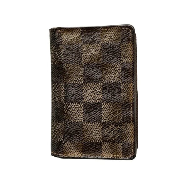 LOUIS VUITTON Organizer de Poshe N61721 Ebene Damier - MI1057 Card Case - Picture 1 of 10